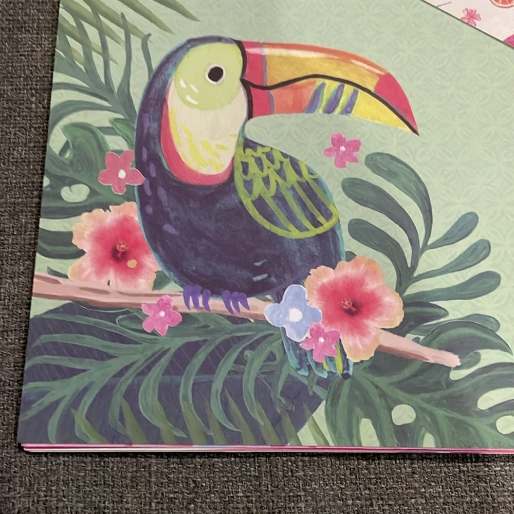 Vacation Vibes Paper pad Scarpbooking Pages flamingo palms bathing suits
